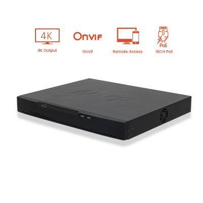 China Smart Search & 8MP Network Video Recorder P2P H.265 NVR Support 2 SATA HDD 4K 16ch poe onvif nvr for sale