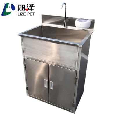 China Sustainable Automatic Induction Effluent Stainless Steel Medical Wash Basin For Pet Hospitals for sale