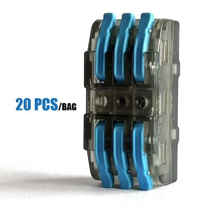 China Universal Electric Power Terminal Block Wire Connector Plug In Quick Push In Wire Splice On Connector Lever Nut Connector for sale