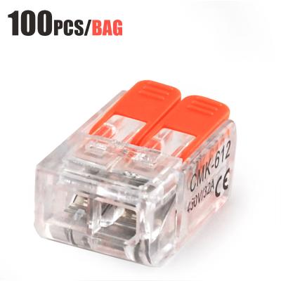 China Electric Power Factory Sale 2 Position Quick Splice Terminal Block ODM/OEM Directly Plug 32A Push In Electrical Cable Connectors for sale