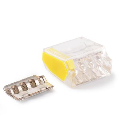 China Universal Compact Wiring Conductor Terminal Block Mini Fast Cable Connector Electric Power Wire Connector CMK254 Connection Lighting Flattening for sale