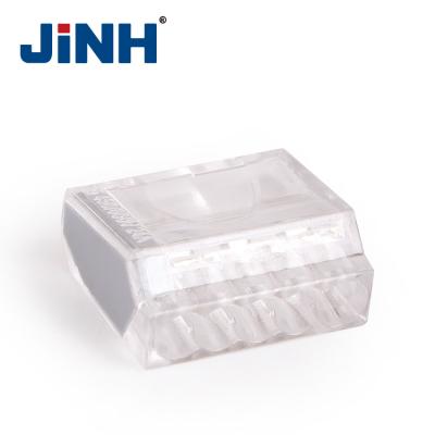 China JINH CMK25 Series 5 Pole 24A Gray Splice Wire Connector Clamp Customized Quick Connector Wire Connector for sale