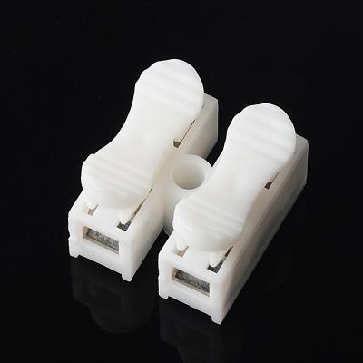 China 100pcs/bag Electric Power Push In Wire Quick Connectors For 2P Home Electrical Led Light Driver Splice Terminals Block Wiring Quick Connector for sale