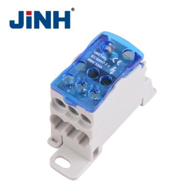 China Directly Wire Flange Electric Power Screw Mount JINH Din Terminal Block JHUKK-125 for sale