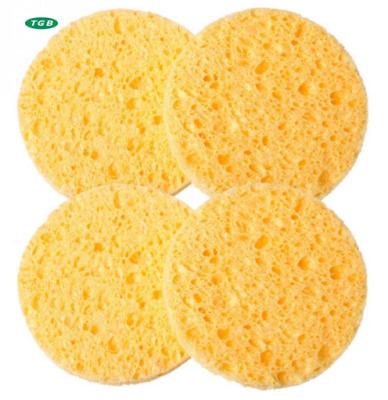 China high quality eco-friendly Eco-Environmental Soft Cellulose Sponge Tablet For Face Cleansing Custom LOGO Shapes Thickness for sale