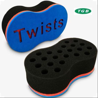 China Locks/Dread/Twists/Waves Wave Hair Brush For Men Hair High Density Twist Sponge With Holes for sale