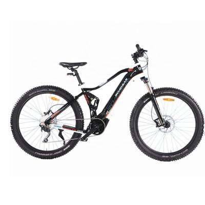 China Full Suspension Aluminum Alloy Electric Mountain Bike 500w Electric Mountain Bike for sale