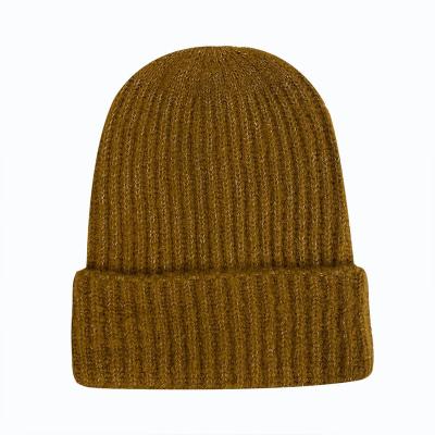 China COMMON High Quality Custom 100% Cotton Winter Knitted Beanie Hats Unisex for sale