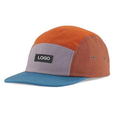 China JOINT High Quality Custom Blank Cotton 5 Sport Hats Sports Caps Panel Camper Running Embroidery Label for sale