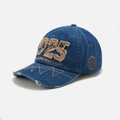 China Custom Dad Hats JOINT Golf Baseball Cap Golf Denim Wash Outdoor Sport Dad Hats Sport Hats for sale