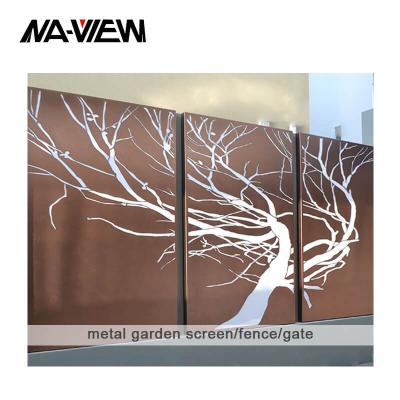 China Naview factory easily assembled aluminum panel truss garden gates for sale for sale