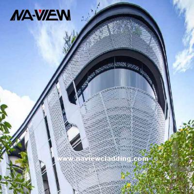 China Modern Exterior Wall Panels Metal Facade Cladding With Laser Cut Screen for sale