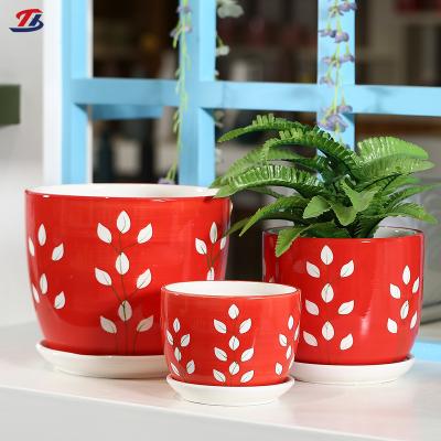 China OEM Mid Century Modern Ceramic Plant Pot Minimalist Indoor Decor Ceramic Flower Pots for sale