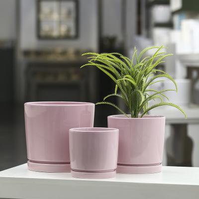 China Cheap Contemporary Garden Vase Mini Korean Small Indoor Ceramic Flower Pot For Home for sale