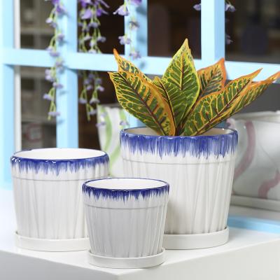 China Contemporary Hot Selling Customize Modern Succulent Ceramic Flowerpot Factory Custom Flower Pot For Wholesale for sale