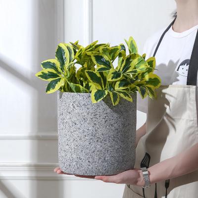 China OEM Contemporary Round and Square Europe Boreal styleceramic concrete cement marble textured indoor planter large for sale