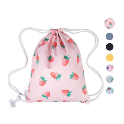 China Fashionable and cute printed lanyard waterproof and lightweight outdoor sports backpack for sale