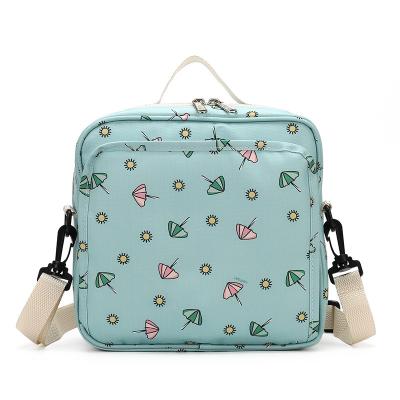 China Water Resistant Cartoon Baby Nylon Material Cute Diapers Backpack Large Capacity Travel Mummy Cute Single Bags For Baby for sale