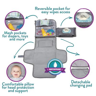 China Hot-selling Simple Multifunctional Baby Diaper Protection Water Resistant Package Storage Portable Waterproof Bag For Travel Backpack for sale