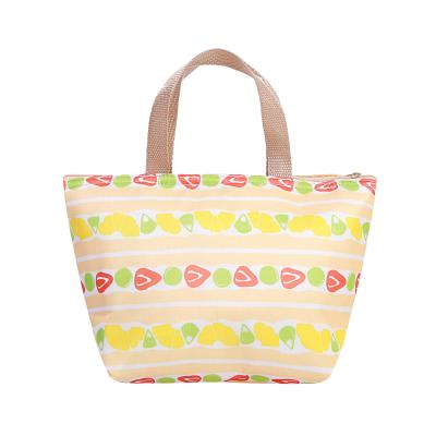 China Sale Fashion Large Capacity Colorful Warm Waterproof Insulation Cooler Storage Portable Handheld Lunch Picnic Bag For Food for sale