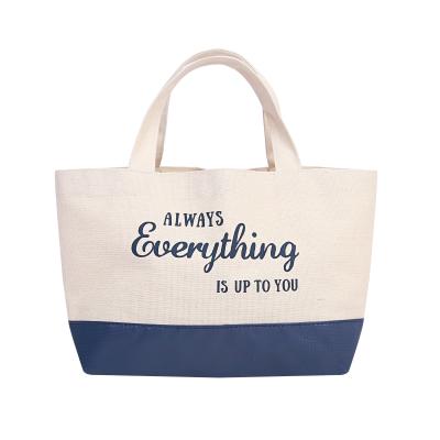 China Environmental protection wholesale fashion bag fashion tear proof canvas foldable foldable shopping bag for sale