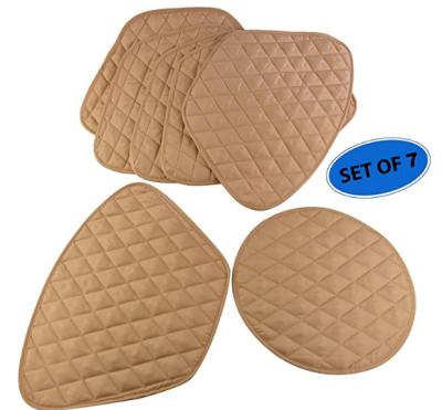 China Oilproof Hot Sale Home Covers Round Dining Kitchen Table Quilted Pack of 7 - Place Mat Set and Center Mats Premium Quality Leather for sale