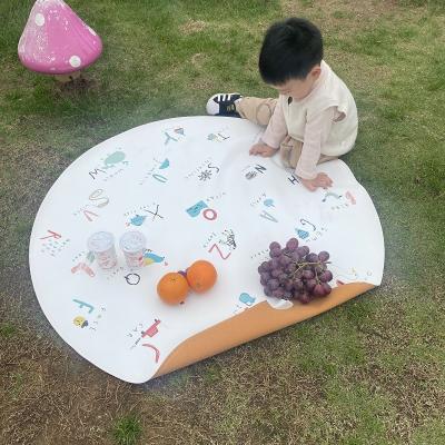 China Waterproof Lightweight Durable Soft PU Bonded Leather and Vegan Leather Picnic Camping Beach Kids Mat for Baby Crawling Outdoor Indoor Play for sale