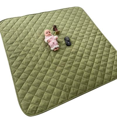 China Deluxe Baby Stitched Educational Canvas Baby and Child Play Pad Toy Baby Play Pad for sale