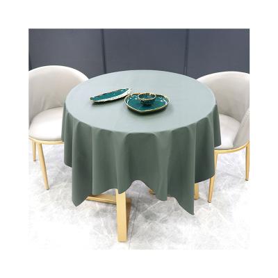 China Oilproof Waterproof Table Cloth Custom Round For Home Wedding Party Rectangular Table Covers for sale