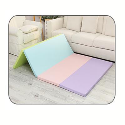 China Eco-friendly.anti-slip.water-proof XPE Folding Mat and Gym Child Leather Baby Play Mat Waterproof Portable Double Sides Baby Kids Toddler Mat for sale