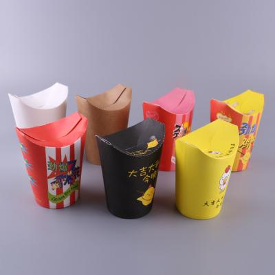 China Disposable High Quality Kraft Paper Coated Food Packaging Bag Paper Box Customized Printing for sale