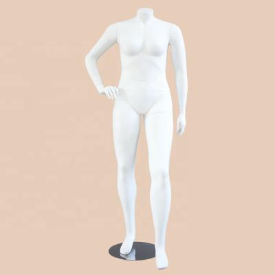 China Plus size female mannequin in white without head; special dummy; big size for sale