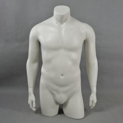 China Other Male Torso Bust Mannequin In White Without Head for sale