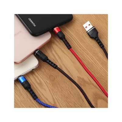 China Mobile phone factory direct three-in-one Android interface, IOS interface, TYPE-C interface fast charging data cable for sale