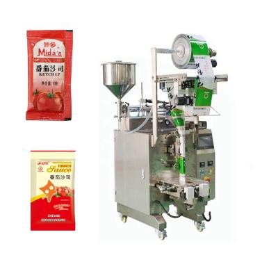 China Automatic Liquid Filling Granule Honey Popsicle Tomato Sauce Pasta Pasta Pasta Oil Jar Sealing Pouch Packing Machine Price for sale