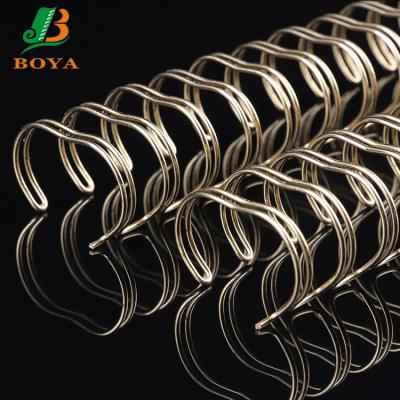 China For Cool Binding Books Materia Gold Double Loop Book Binding Electroplating Wire for sale