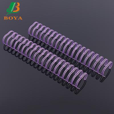 China For Binding Books 3:1&2:1 Purple Nylon Coated Ring Loops Loose Leaf For Twin Book Binding for sale