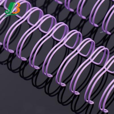 China For Purple Binding Books Color Double Loop Binding Spiral Wiro Binding Spiral Binding Ring for sale