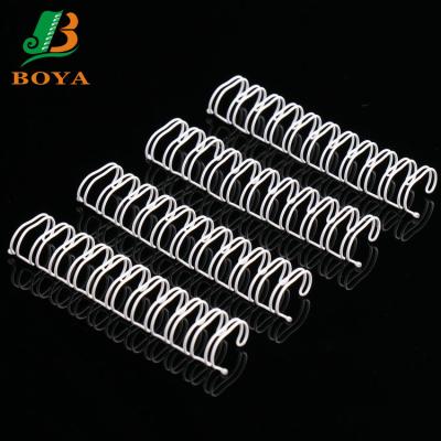 China For Binding Nylon Coated Ring Spiral Notebook Wire Spiral Metal Binding Books Ring Double Loop Binding Wiro for sale