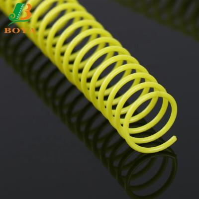 China For BOYA Notebook Hot Selling PVC Pink Plastic Spiral Ring For Binding Notebook for sale