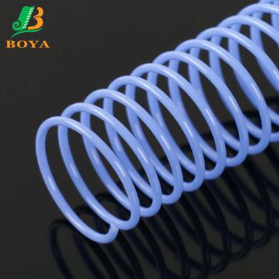 China For Eco-friendly Plastic Wire Single Spiral Plastic Binding Notebook PVC Plastic Coils Binding for sale