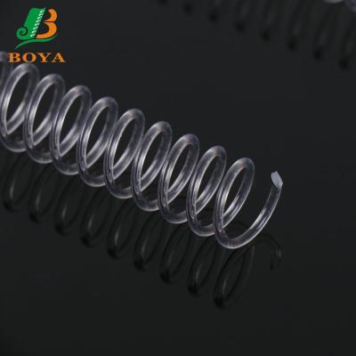 China Binding Ring Plastic Spiral Wire For Loose-leaf Coil Binding Wire Notebook Plastic Binding Loose-Leaf Spiral Book Binding for sale