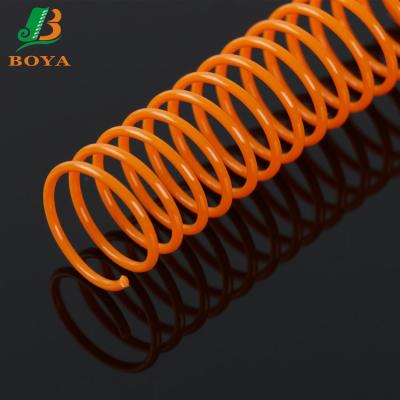 China Book Binding Spiral Comb Ring Plastic Material Plastic Spiral Binding Wire for sale