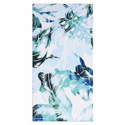 China Factory Price Cheap QUICK DRY Suede Recycled Printed Microfiber Print Custom Beach Towel With High Quality for sale