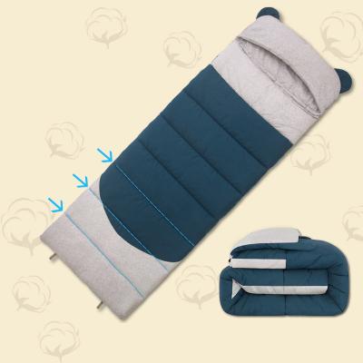 China Can be the popular creative cotton spliced ​​cost-effective comfortable affordable waterproof warm sleeping bag for sale