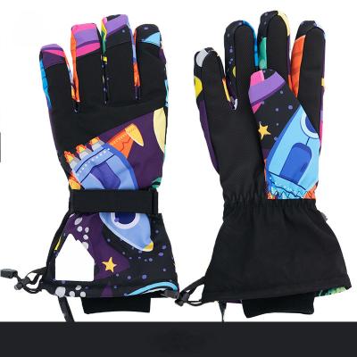 China Fashion portable wholesale trend customize exquisite waterproof winter warm gloves for skiing for sale