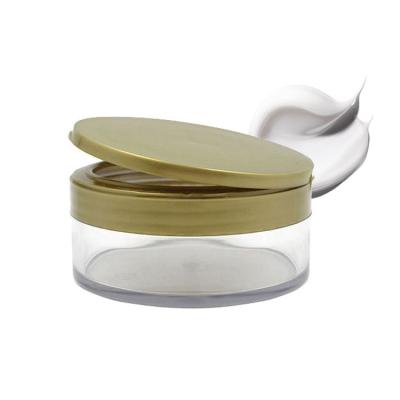 China Skin Care Cosmetic Packaging Empty Transparent Hair Cream Jar 250ml Clear Cosmetic Jars 8 Ounce PET Plastic Jar With Flip Top Cap for sale