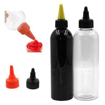 China 100% Virgin Material Pet Squeeze Clear 10oz Honey Soy Sauce Salad Dressing Plastic Bottle For Ketchup for sale