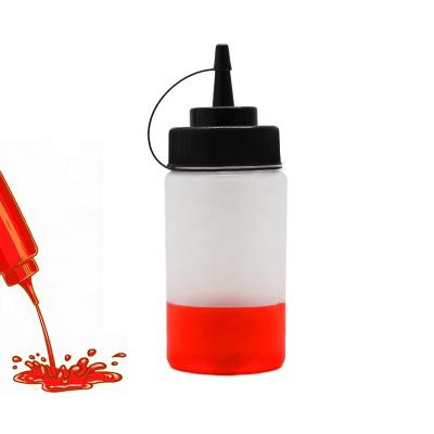 China Chilli Food Sauce Bottle Empty Squeeze Bottle Food Grade 8 Ounce Plastic Bottles For Chili Sauce for sale