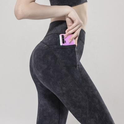 China Wholesale Custom Antibacterial Fitness Yoga Wear High Waist Women Lift Up Leggings With Pockets for sale